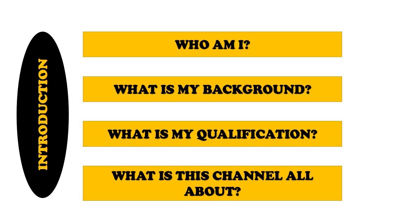 My Basic Introduction - YouTube