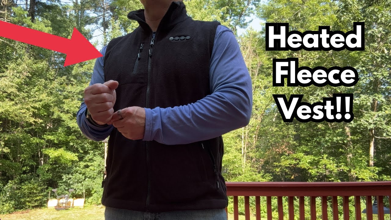 Мужской флисовый жилет с подогревом ARRIS, в комплекте с аккумуляторным блоком, регулируемый разм...