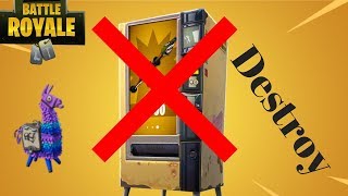 How To Destroy The Vending Machine In Fortnite Glitche