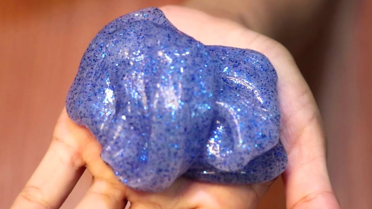 DIY  -  Slime Coloring with Gliter