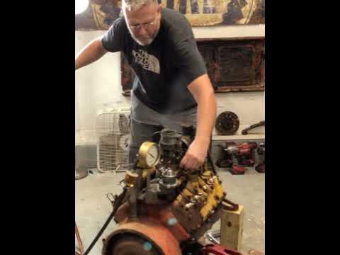 ENGINE BACKFIRE - BALL of FIRE Flathead Ford - First Start after 30