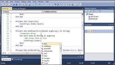 Visual Basic Tutorial   62   Passing Arrays As Parameters