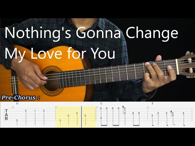 Nothing's Gonna Change My Love for You - George Benson - Fingerstyle Guitar Tutorial TAB class=