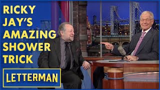 Ricky Jay's Amazing Shower Trick | Letterman