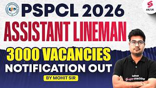 PSPCL Recruitment 2026 | PSPCL Assistant Lineman Recruitment 2026 | PSPCL ALM New Update | Mohit Sir