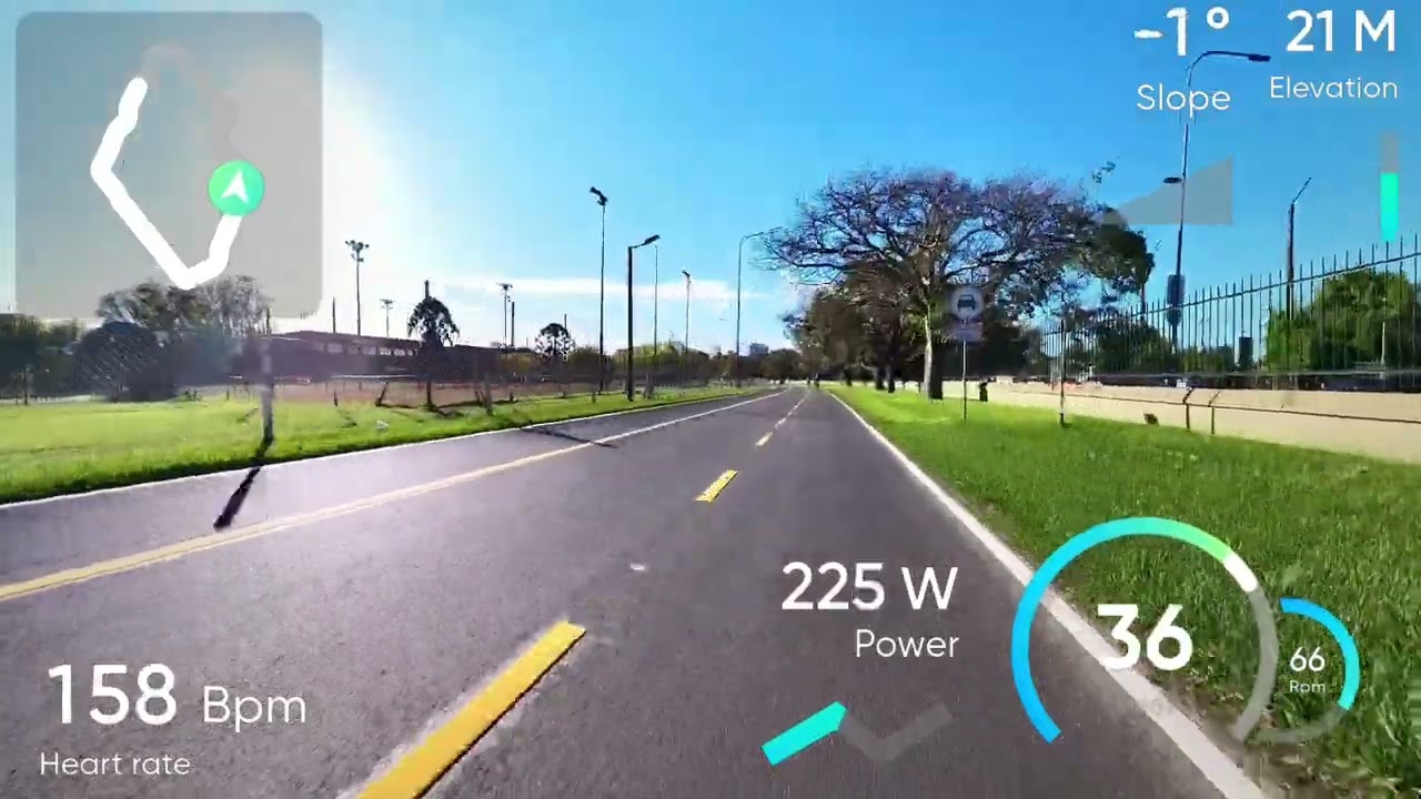 Pista de ciclismo del Parque Sarmiento con telemetría