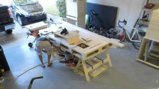 8' Endless-Drawer Workbench Build Timelapse