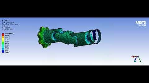 Transient deformation analysis of an universal joint