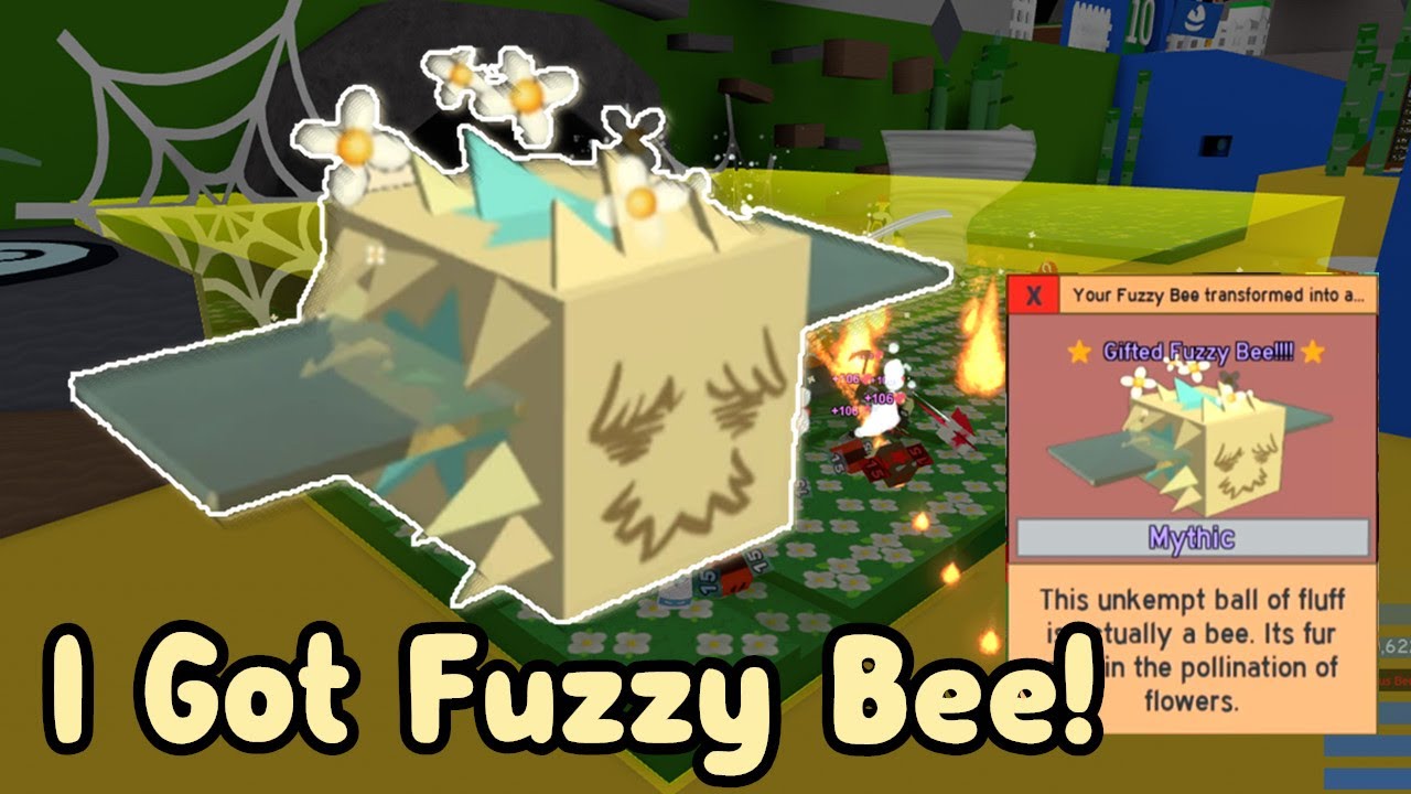 I Got New Mythic Fuzzy Bee In Bee Swarm Simulator Update Youtube - roblox bee swarm simulator gifted fuzzy bee