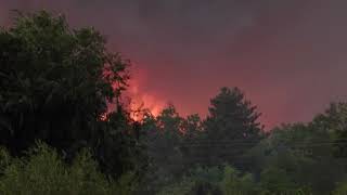 Firefighters grapple with wildfire for second day in Serbia