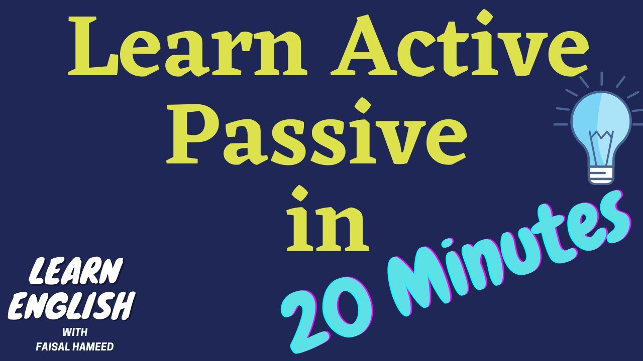 Active Passive in 20 minutes| Active Passive in Hindi/Urdu/Active and Passive Voice