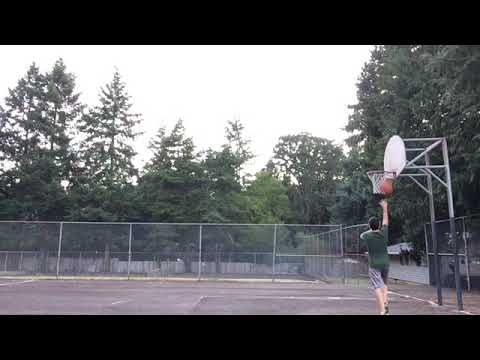 Playing basketball with sunglasses on