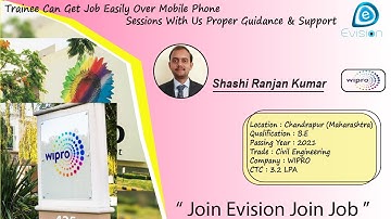 Congrats ,Shashi | MBA | Salary 2.6 LPA| Bihar | Got Selected in WIPRO as Associate Network Engineer