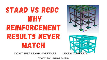 STAAD versus RCDC - Waarom versterkingsresultaten nooit overeenkomen!