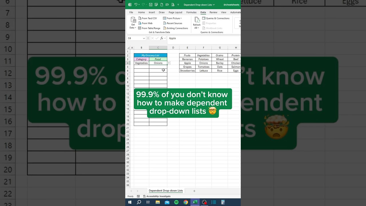 Ever Wonder How To Make Dependent Drop-Down Lists? 🤔 