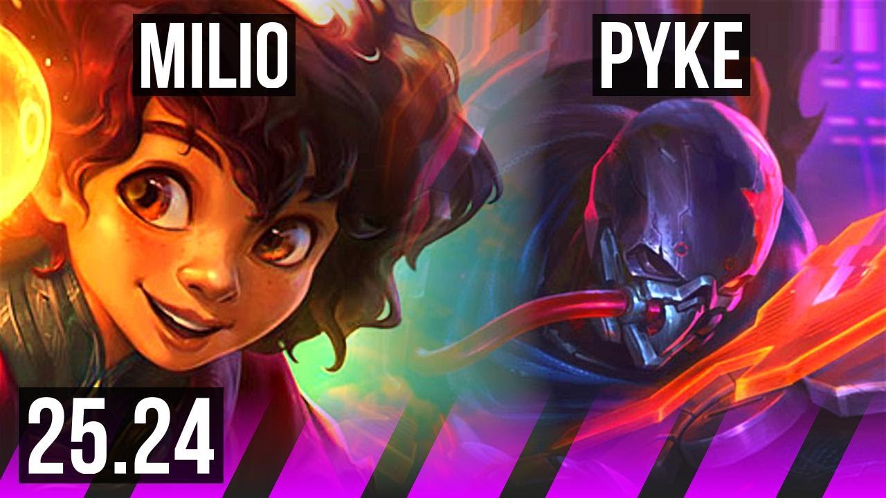 MILIO & Cassiopeia vs PYKE & Lucian (SUP) | EUW Master | 25.24