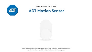 How to set up your ADT Motion Sensor