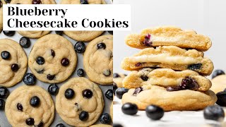 Blueberry Cheesecake STUFFED Cookies