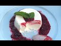 Almond panna cotta with mixed berries بانا كوتا باللبن ونكهة اللوز خطييييرة