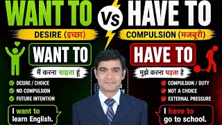 Learn Want To & Have To Easily | Desire vs Compulsion Explained with Examples