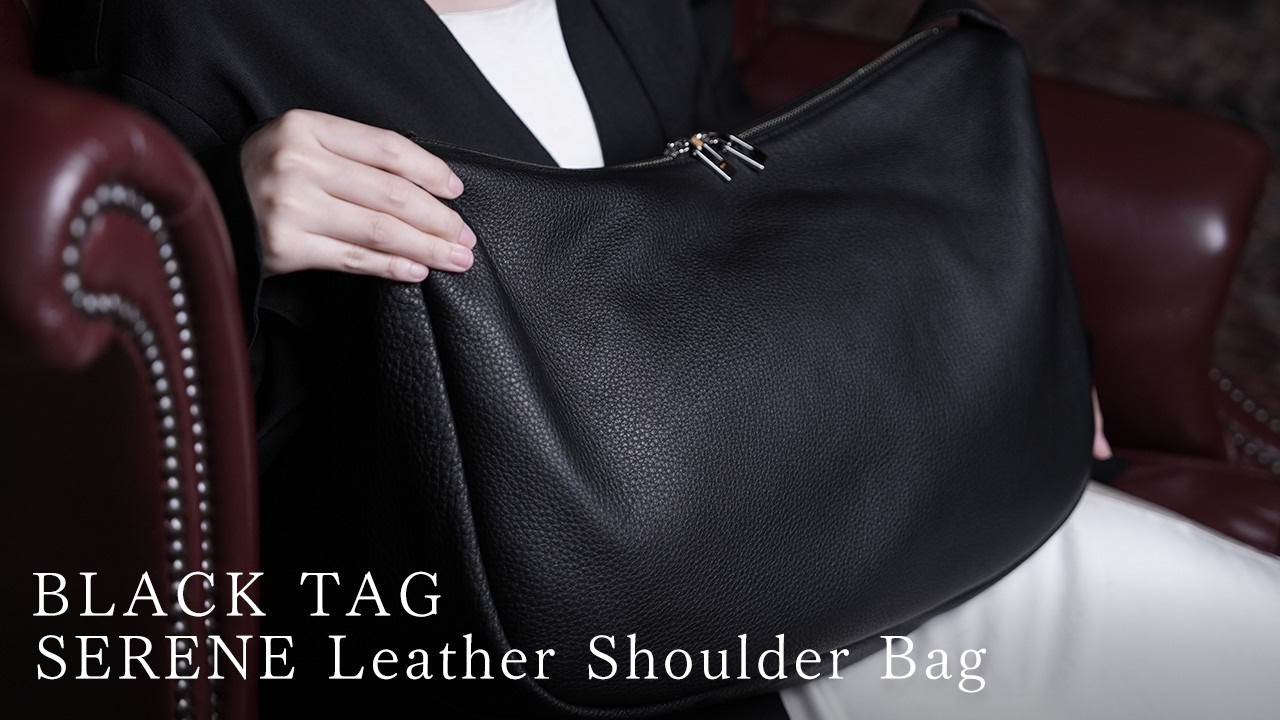 新品)BLACK TAG (ブラックタグ) SERENE Leather Shoulder Bag