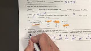 Chapter 11 Practice Test Problems 11 to 13