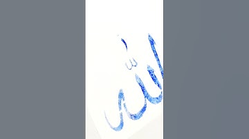 easy Arabic calligraphy using a stencil perfect for beginners 💫#calligraphy#shortvideo#artshorts#art