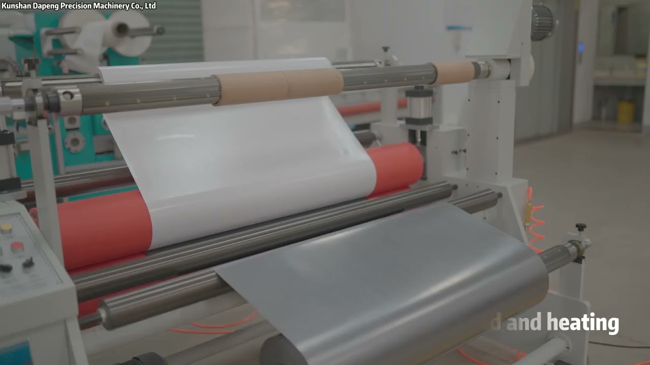 The graphite foil and adhesive tape laminating rewinding machine 