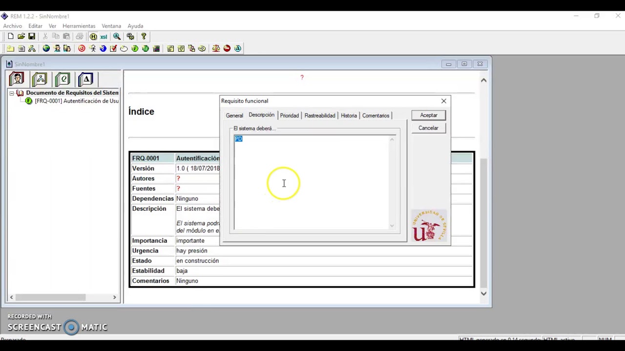 Tutorial de Aplicación REM Requerimientos Funcionales YouTube