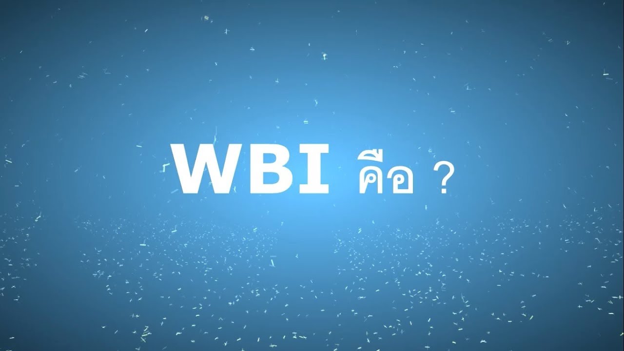 wbi คือ  New 2022  WBI คือ อะไร ?