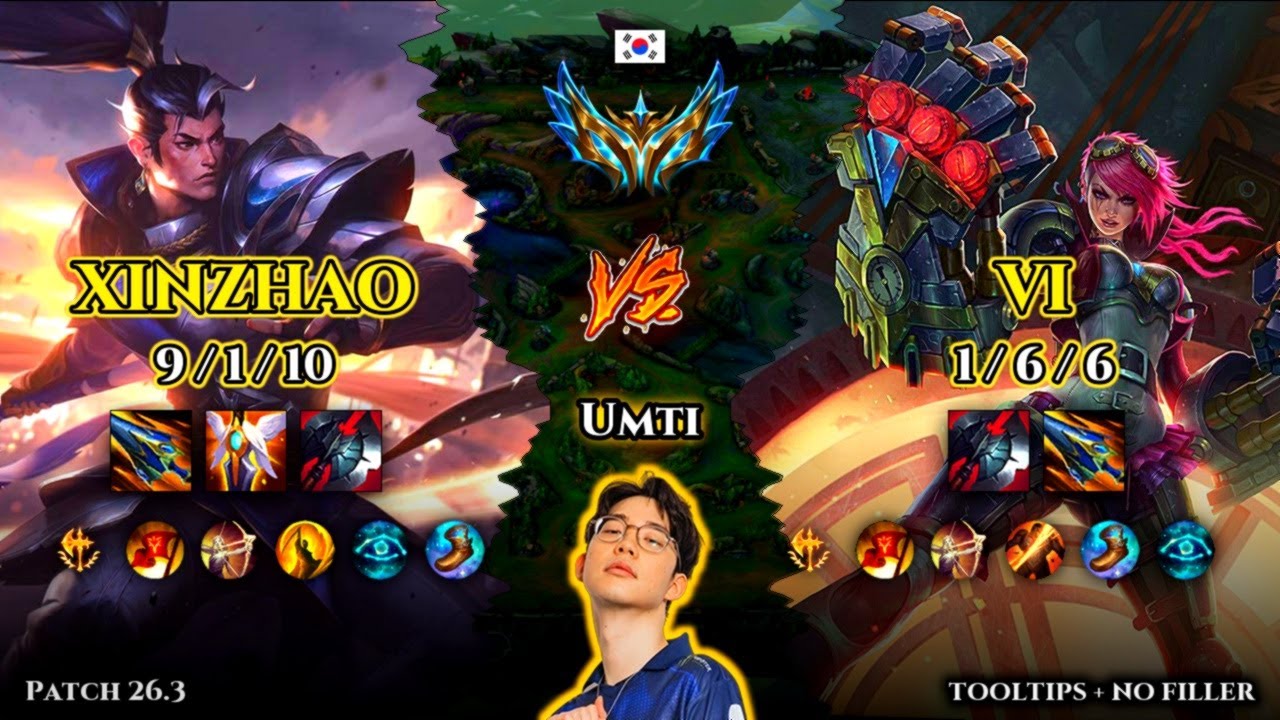Umti | Xin Zhao JUNGLE vs Vi | Patch 26.3 | 2026-02-13 | KR CHALLENGER