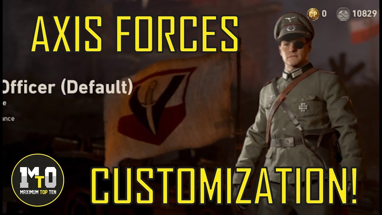 Call Of Duty Wwii Axis Customization Outfits Youtube