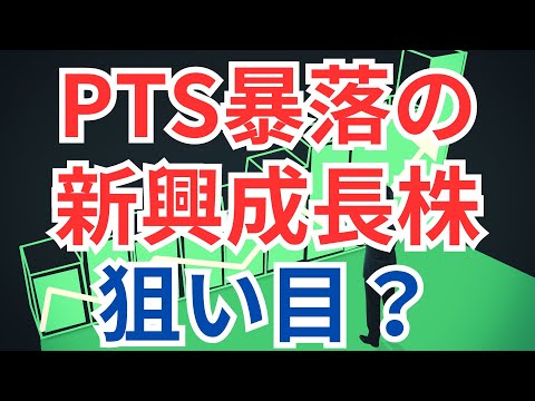 PTS暴落の新興成長株、狙い目？