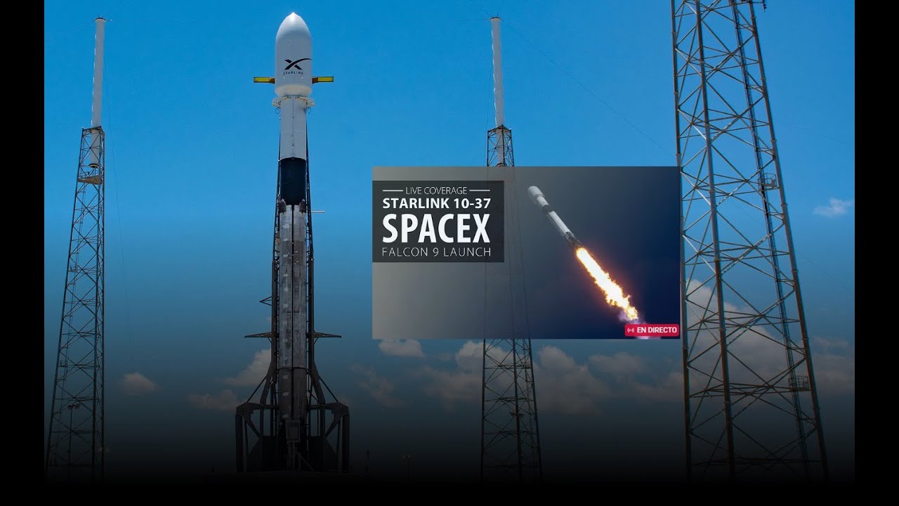 Lanzamiento en Vivo del Falcon 9 con Satélites Starlink | SpaceX Misión ...