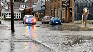 King Tide & Flood in La Conner, Washington - Dec 27, 2022