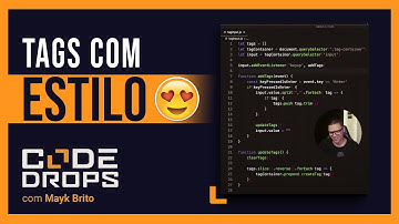 Campo HTML para inserir tags com CSS e JavaScript | Code/Drops #51
