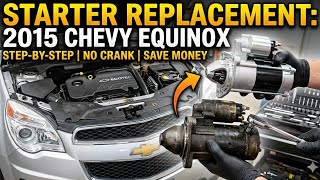 2015 Chevy equinox Starter replacement
