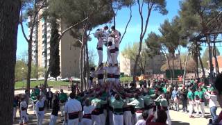 20140406 - 04 - 3d6 - Actuació a Badia del Vallès - Capgirats - Castellers de Castellar
