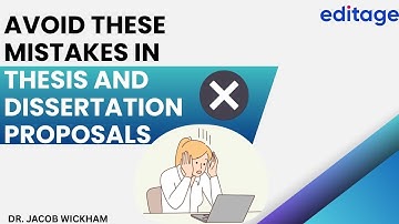 Mistakes to Avoid in Master’s Thesis or Dissertation Proposal