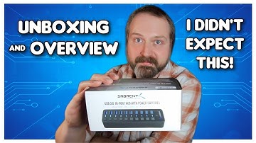 Sabrent USB 3.0 10-Port 60W Hub Unboxing & Overview