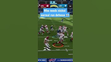 Nickel normal run defense! Who needs setup?!  #madden22 #madden #maddentips #shorts
