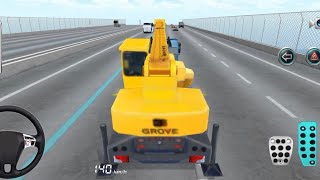HEAVY CRANE DRIVING SIMULATOR! 🚜💨 | AMAZING HIGHWAY ADVENTURE screenshot 5
