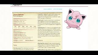 Jigglypuff: Pokémon into D&D