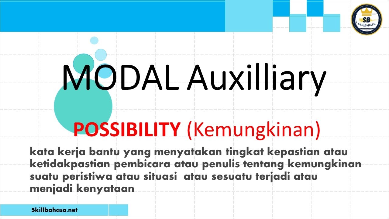 English grammar | modal Auxiliary dengan fungsi Possibility (kemungkinan) #english #skills #shorts