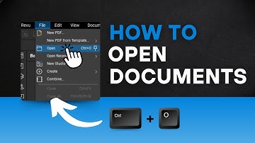 How to Open Documents in Bluebeam Revu Using Keyboard Shortcuts