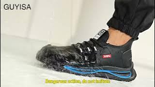 Safety shoe quality testing1095BA#steeltoeshoes #supersafetyshoes