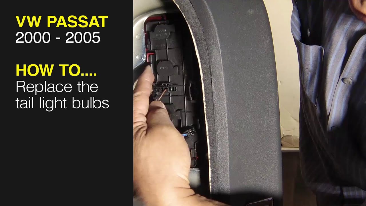 How to Replace the tail light bulbs on the Volkswagen Passat 2000 to