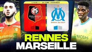 🔴 RENNES - MARSEILLE | 🔥 Choc au Roazhon Park pour l&#39;Europe ! ( srfc vs om ) | LIGUE 1 - LIVE/DIRECT