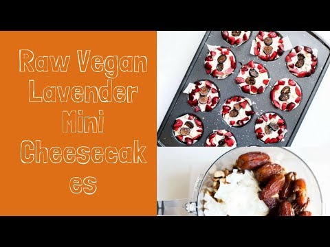 Raw Vegan Lavender Mini Cheesecakes