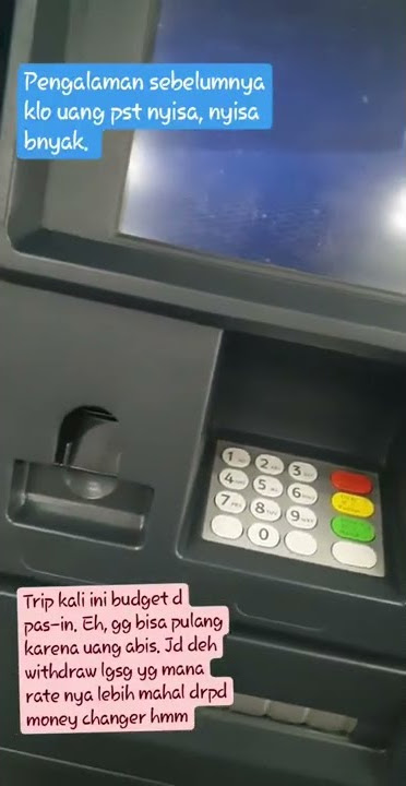 suara paling merdu, suara duit keluar dari ATM 💸🌪